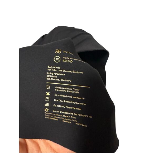 Honeylove size 2X pullover bra black 42 C / D - EUC - Picture 4 of 4